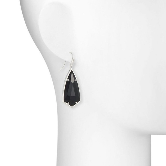 Kendra Scott black/gold earrings - Picture 2 of 2